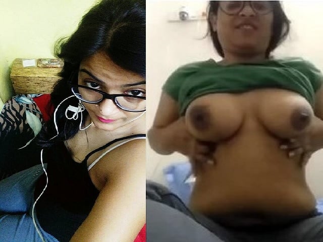 Topless Indian GF pressing big boobs viral show