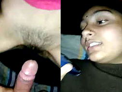 Desi girl getting a dick while on call clear hindi voice