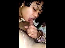 Cute bhabhi sucking her husband dick