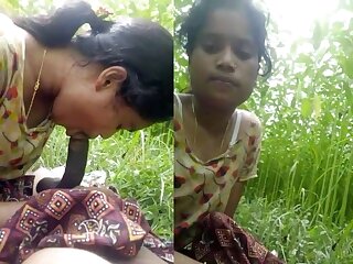 Dehati xxx village girl desi blowjob outdoor sex video