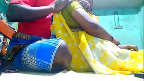 Tamil Teacher Boobs Pressing with Boy Friend