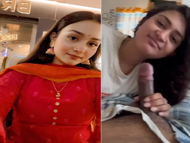 Beautiful girl sucking Indian blowjob viral MMS