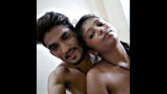 A Beautiful Couple Kissing Gently