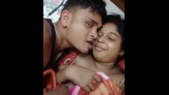 Indian Hot Married Couple Romantic Kiss