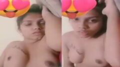 Topless Sexy Girlfriend Talking With Her Boyfriend On Video Call