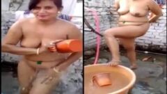 Village Bhanumathi Aunty Nude Bathing Video