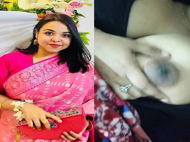 Busty aunty big boobs show in blouse viral selfie