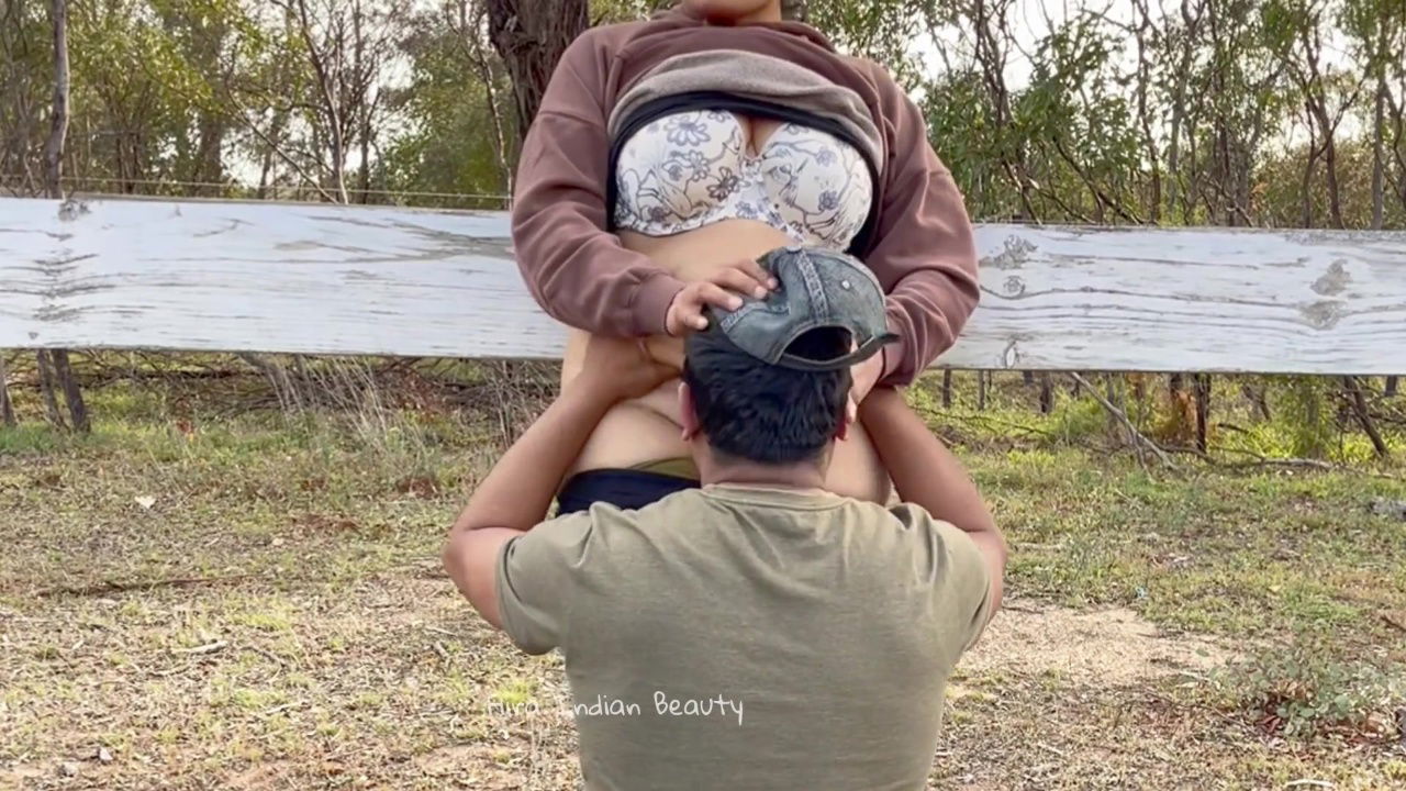 Sexy Indian Couple Making Love in Outdoor – Desi Public Romance – Risky Sex