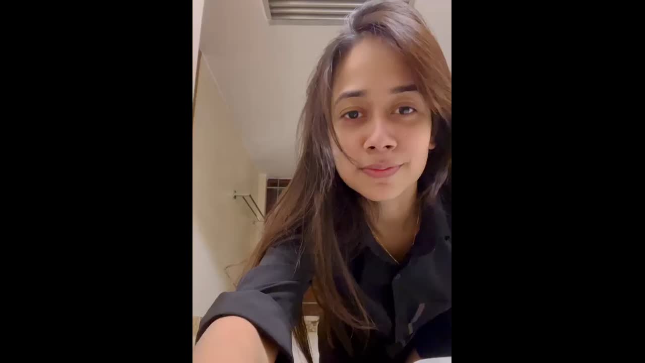 Beautiful Girl Removing Bra Showing Cute Boobs