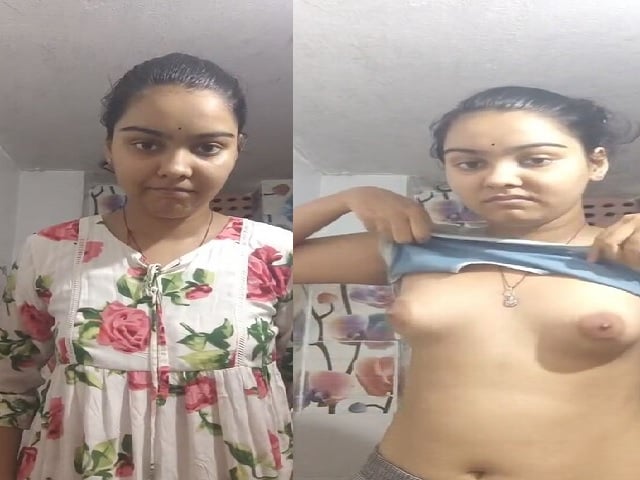 Cute girl striptease in bathroom and naked show