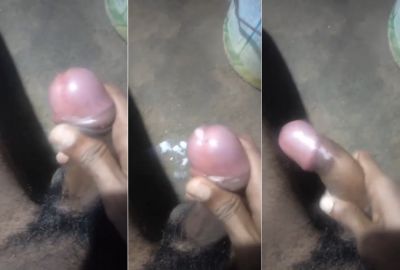 Indian man’s masturbation video with cum