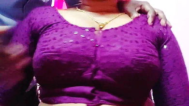 Tamil Aunty Boobs Massage with a Guy 2