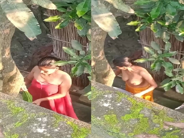 Village mom petticoat removed boob show after bath