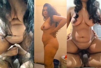 Hindi sex MMS of a naughty lady getting naked to ride a dick